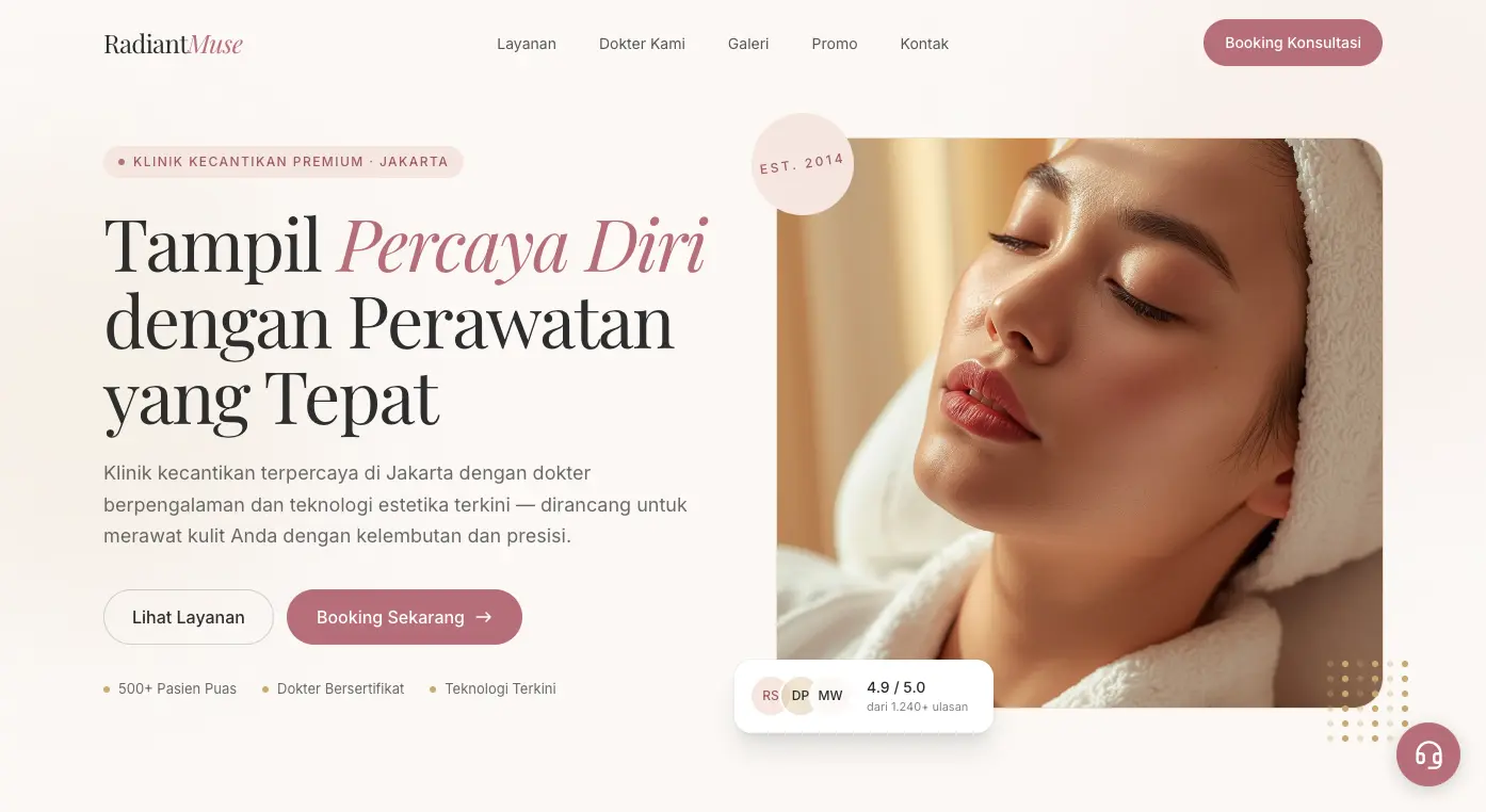 Demo Klinik Kecantikan
